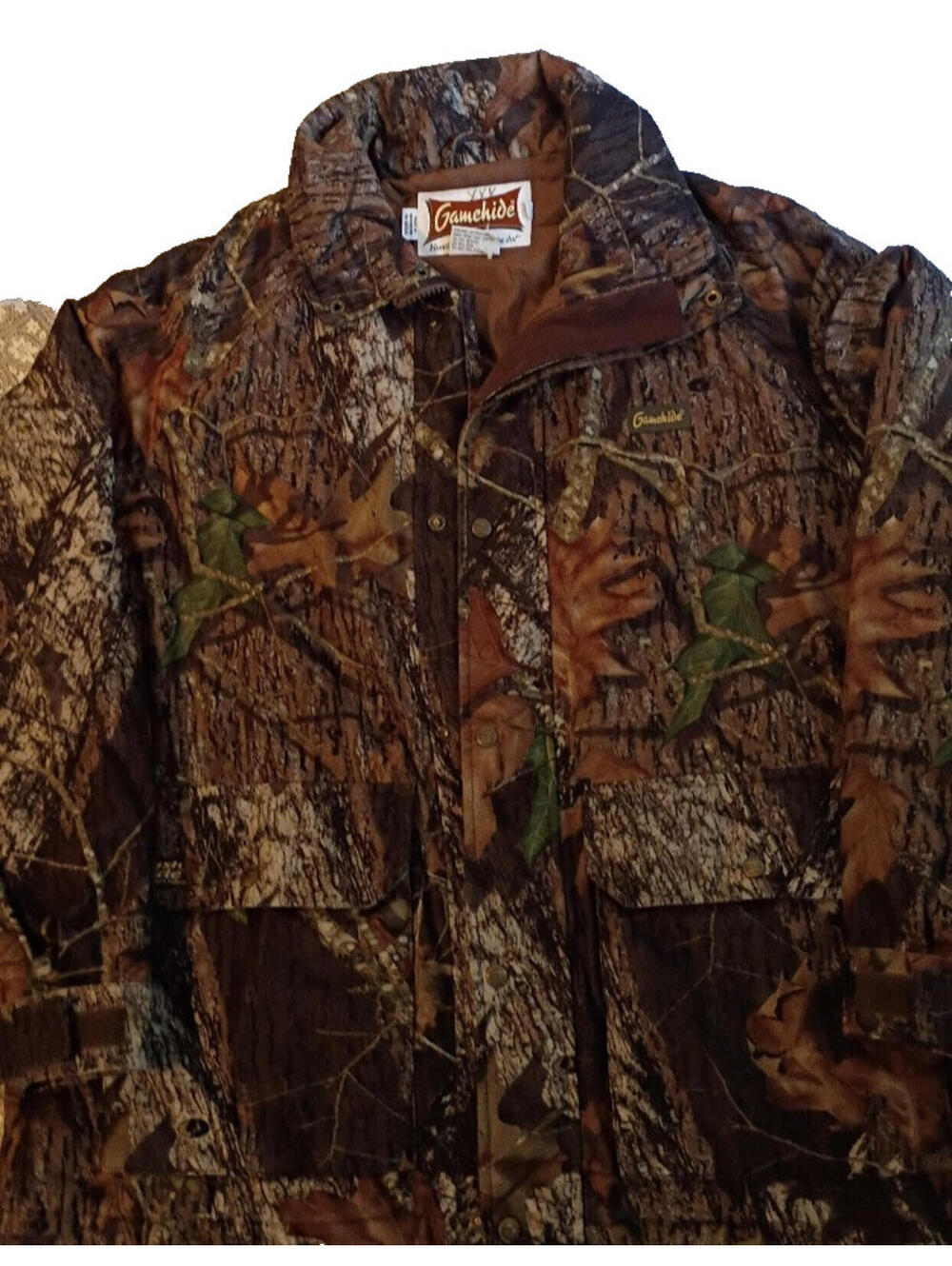 Men’s Gamehide Hush Fabric Hunting Camouflage Jacket Waterproof Size 2XL No Smel